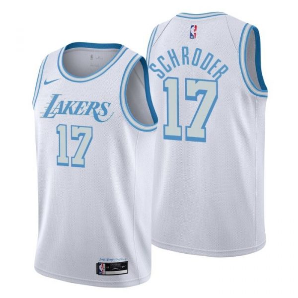 Personalized Men’s Dennis Schroder Los Angeles Lakers Basketball Jersey White City