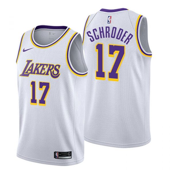Personalized Men’s Dennis Schroder Los Angeles Lakers Basketball Jersey White