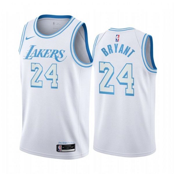 Personalized Men’s Kobe Bryant Los Angeles Lakers Basketball Jersey White