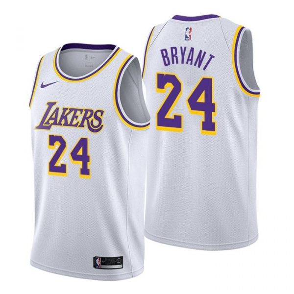 Personalized Men’s Kobe Bryant Los Angeles Lakers Basketball Jersey White