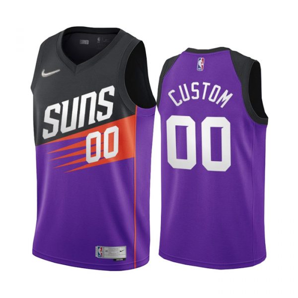 Personalized Men’s Phoenix Suns Basketball Jersey Purple