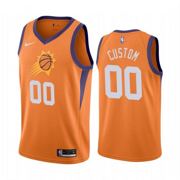 Personalized Men’s Phoenix Suns Basketball Jersey Orange