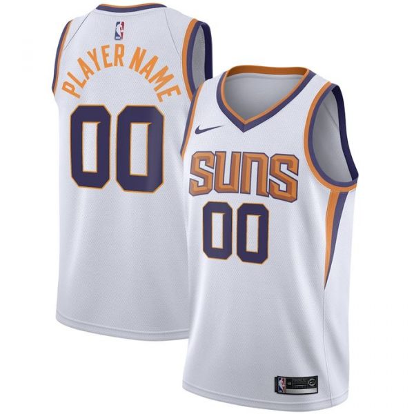 Personalized Men’s Phoenix Suns Basketball Jersey White