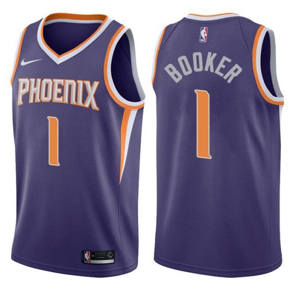 Personalized Men’s Devin Booker Phoenix Suns Basketball Jersey Purple