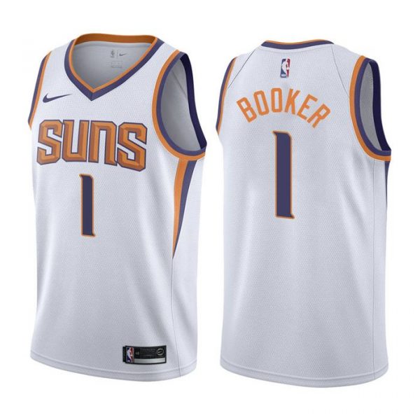 Personalized Men’s Devin Booker Phoenix Suns Basketball Jersey White