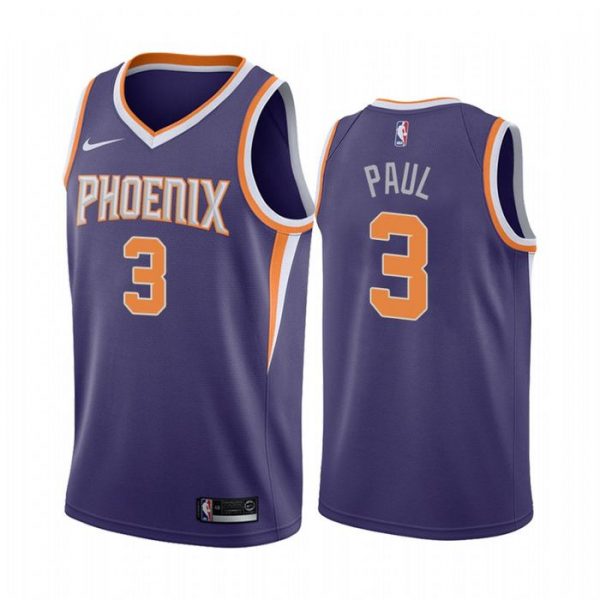 Personalized Men’s Chris Paul Phoenix Suns Basketball Jersey Purple
