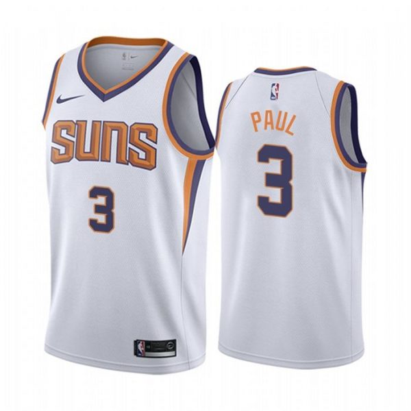Personalized Men’s Chris Paul Phoenix Suns Basketball Jersey White