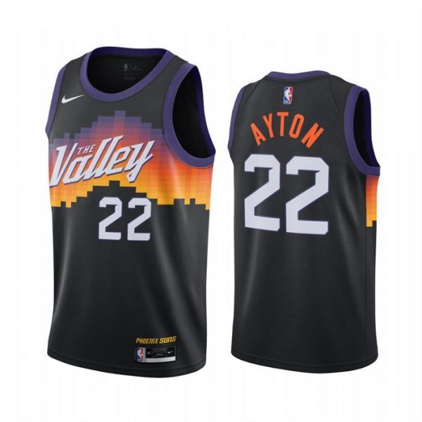 Personalized Men’s Deandre Ayton Phoenix Suns Basketball Jersey Black