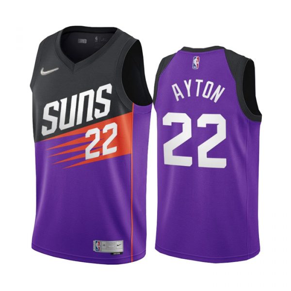Personalized Men’s Deandre Ayton Phoenix Suns Basketball Jersey Purple