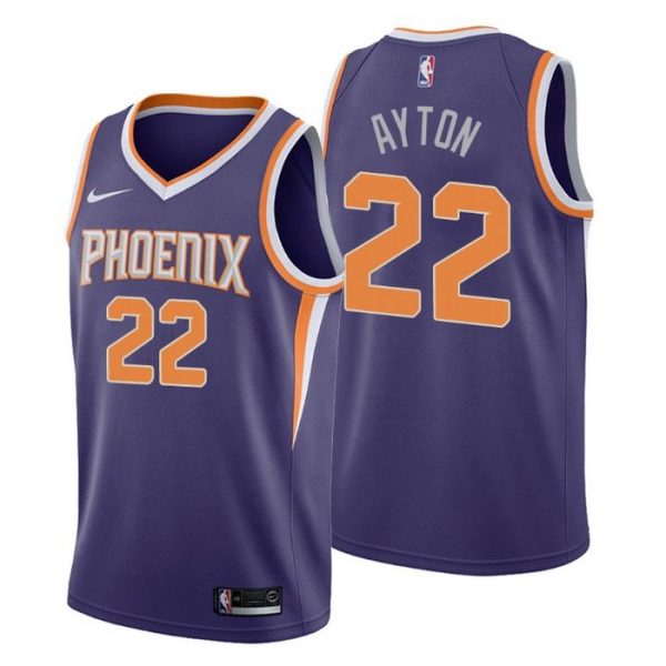 Personalized Men’s Deandre Ayton Phoenix Suns Basketball Jersey Purple