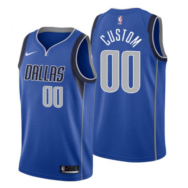 Personalized Men’s Dallas Mavericks Basketball Jersey Blue