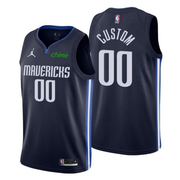 Personalized Men’s Dallas Mavericks Basketball Jersey Navy