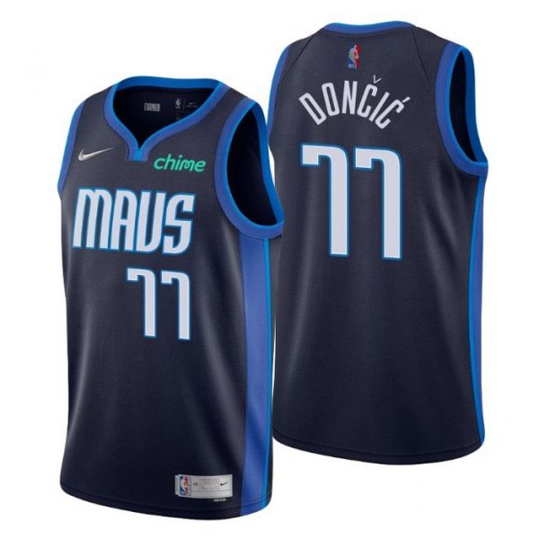 Personalized Men’s Luka Doncic Dallas Mavericks Basketball Jersey Navy