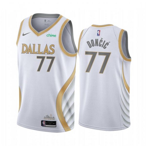 Personalized Men’s Luka Doncic Dallas Mavericks Basketball Jersey White