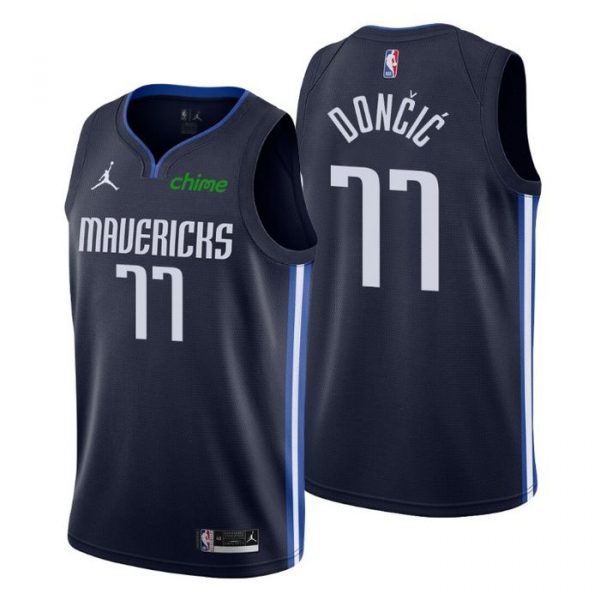 Personalized Men’s Luka Doncic Dallas Mavericks Basketball Jersey Navy