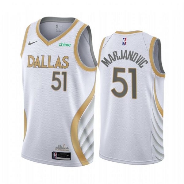 Personalized Men’s Boban Marjanovic Dallas Mavericks Basketball Jersey White