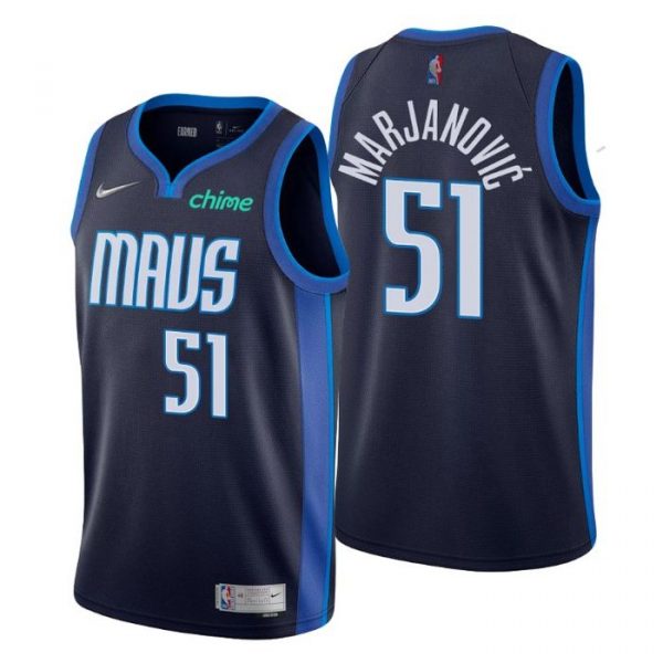 Personalized Men’s Boban Marjanovic Dallas Mavericks Basketball Jersey Navy