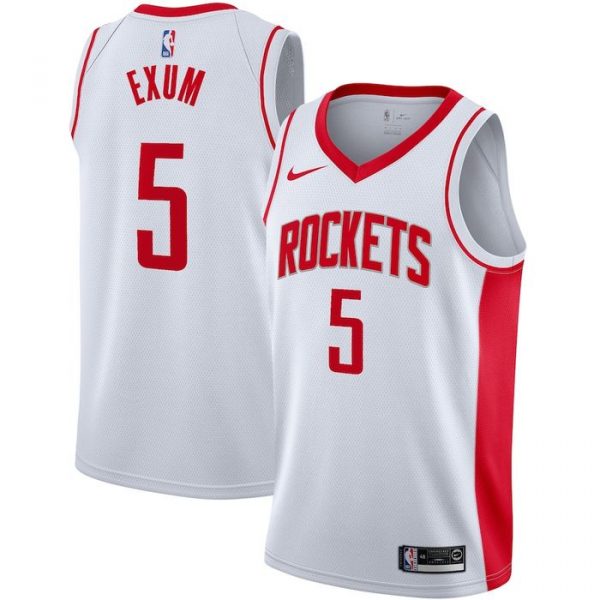 Personalized Men’s Dante Exum Houston Rockets Basketball Jersey White