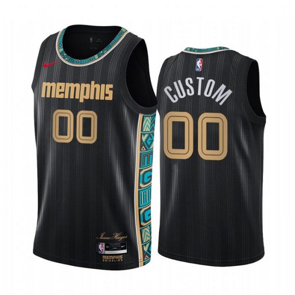 Personalized Men’s Memphis Grizzlies Basketball Jersey Black