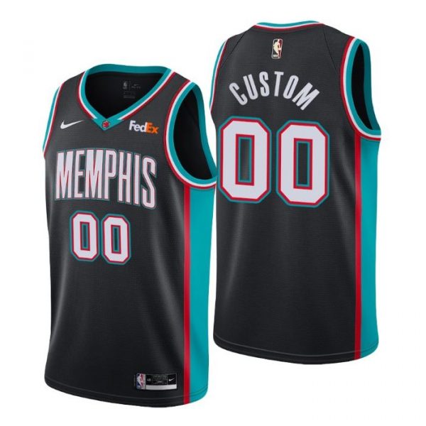 Personalized Men’s Memphis Grizzlies Basketball Jersey Black