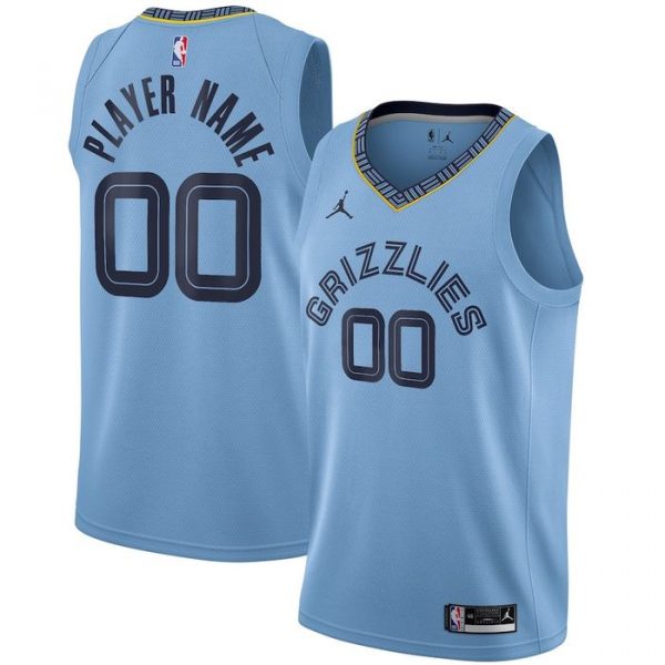 Personalized Men’s Memphis Grizzlies Basketball Jersey Blue