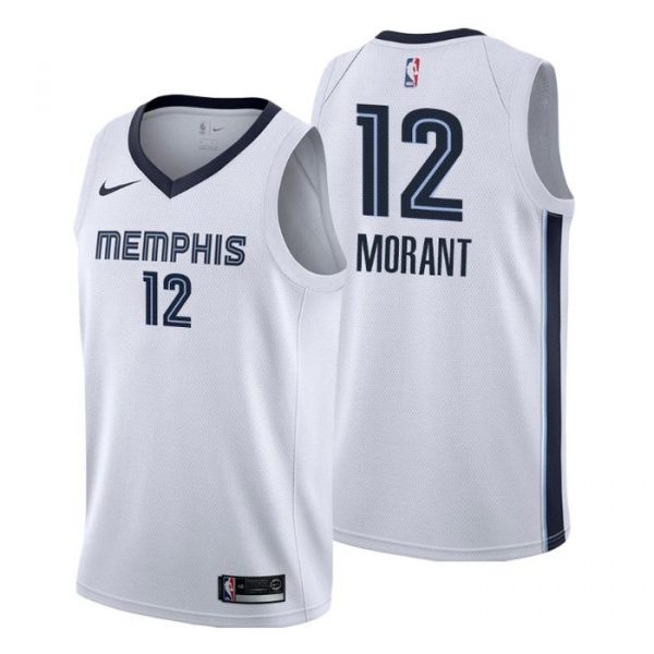 Personalized Men’s Ja Morant Memphis Grizzlies Basketball Jersey White