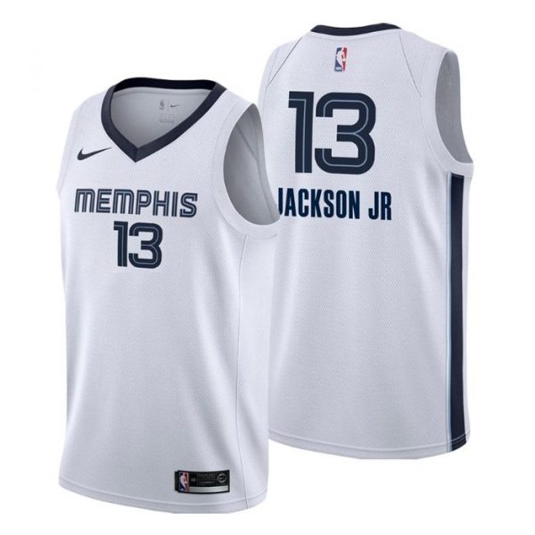 Personalized Men’s Jaren Jackson Jr. Memphis Grizzlies Basketball Jersey White