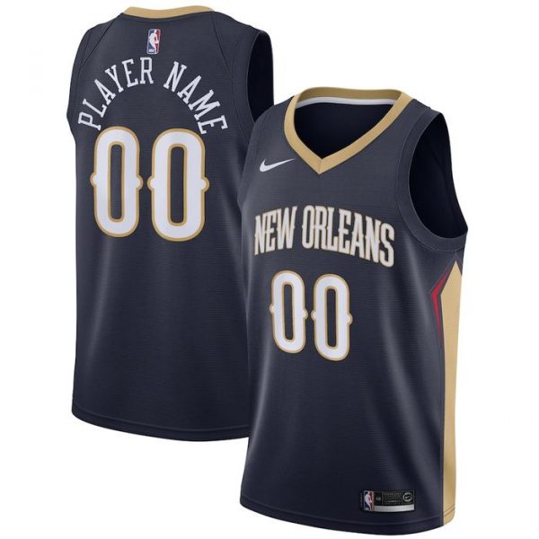 Personalized Men’s New Orleans Pelicans Basketball Jersey Navy