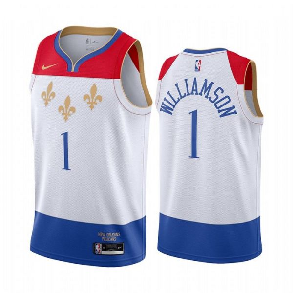 Personalized Men’s Zion Williamson New Orleans Pelicans Basketball Jersey White