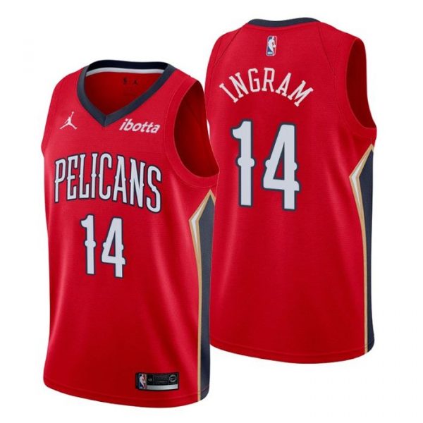 Personalized Men’s Brandon Ingram New Orleans Pelicans Basketball Jersey Red