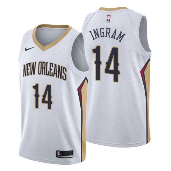 Personalized Men’s Brandon Ingram New Orleans Pelicans Basketball Jersey White