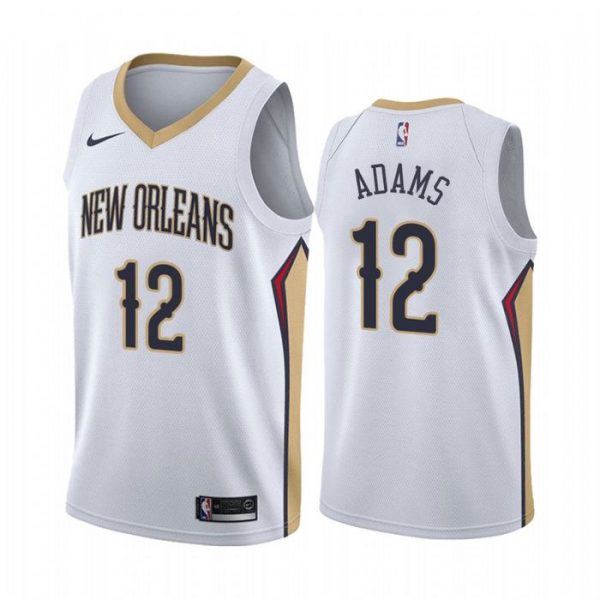 Personalized Men’s Steven Adams New Orleans Pelicans Basketball Jersey White