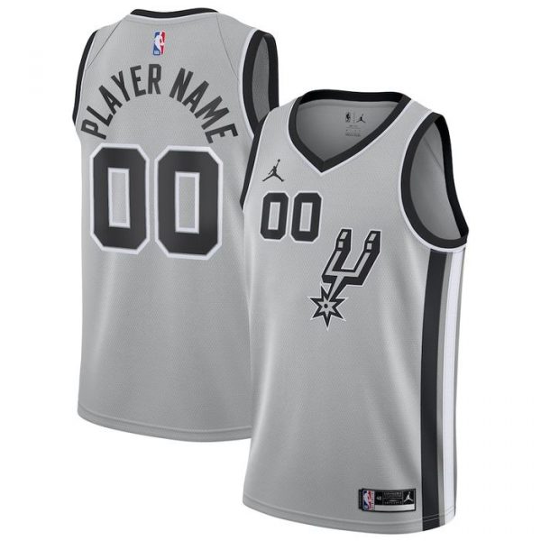 Personalized Men’s San Antonio Spurs Basketball Jersey Sliver