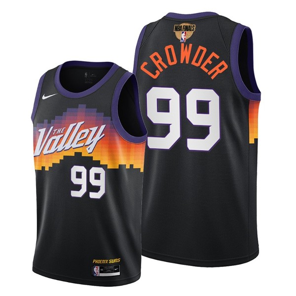 Personalized Men’s #99 Jae Crowder Phoenix Suns 2021 NBA Finals Jersey Black City Editon