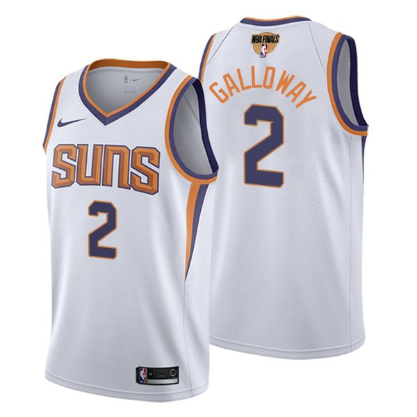Personalized Men’s #2 Langston Galloway Phoenix Suns 2021 NBA Finals Jersey White Association