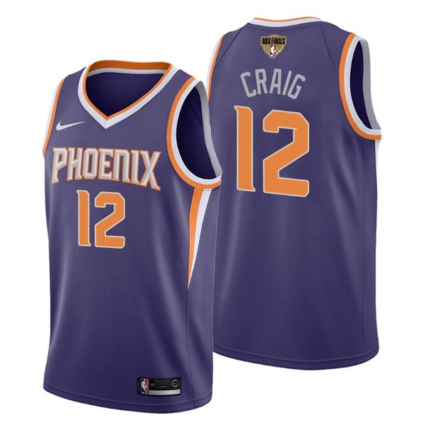 Personalized Men’s #12 Torrey Craig Phoenix Suns 2021 NBA Finals Jersey Purple Icon Editon