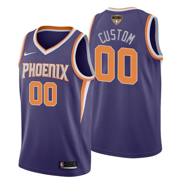 Personalized Men’s Phoenix Suns 2021 NBA Finals Jersey Purple Icon Editon