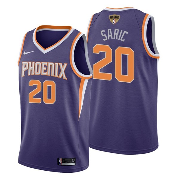 Personalized Men’s #20 Dario Saric Phoenix Suns 2021 NBA Finals Jersey Purple Icon Editon
