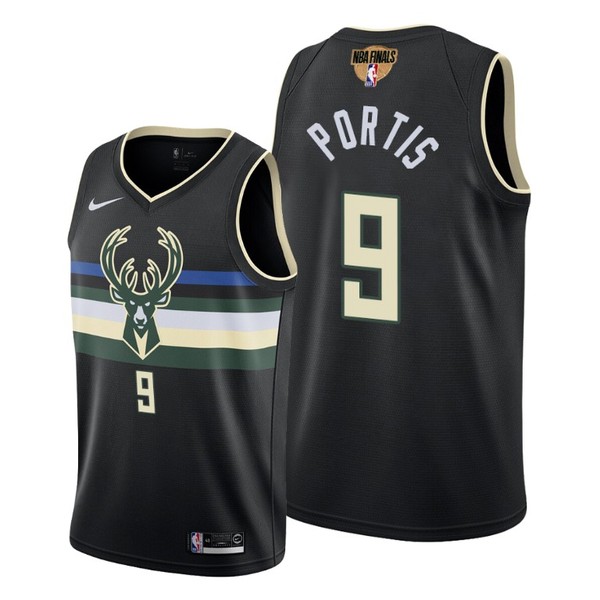 Personalized Men’s #9 Bobby Portis Milwaukee Bucks 2021 NBA Finals Jersey Statement White