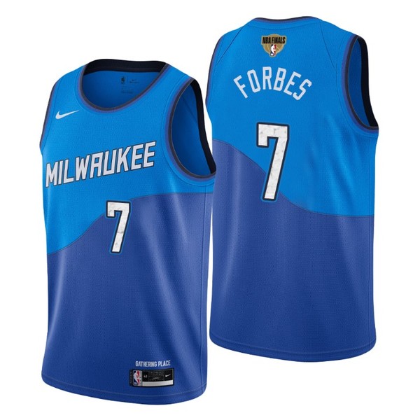 Personalized Men’s #7 Bryn Forbes Milwaukee Bucks 2021 NBA Finals Jersey Blue