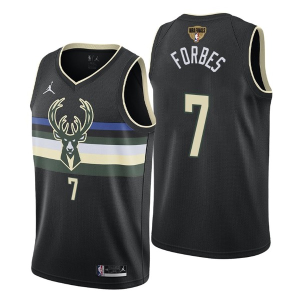 Personalized Men’s #7 Bryn Forbes Milwaukee Bucks 2021 NBA Finals Jersey Statement White