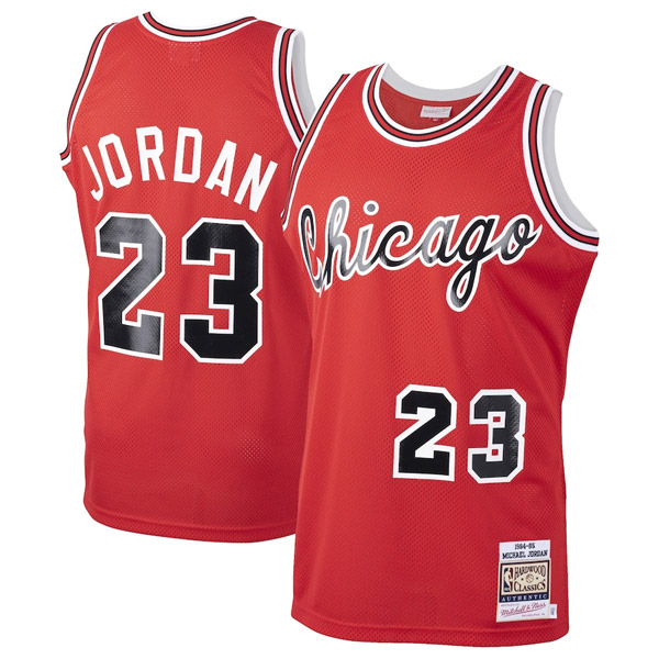 Personalized Men’s Chicago Bulls #23 Michael Jordan Red 1984-85 Hardwood Classics Rookie Jersey Stitched