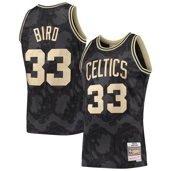 Personalized Men’s Boston Celtics #33 Larry Bird Hardwood Classic Edition Jersey Stitched