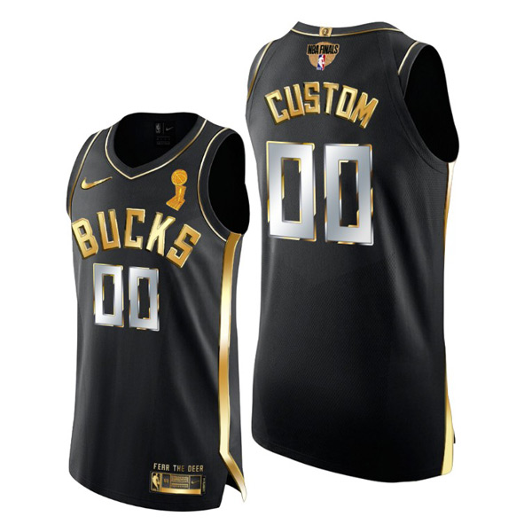 Personalized Men’s Milwaukee Bucks 2021 NBA Finals Champions Jersey
