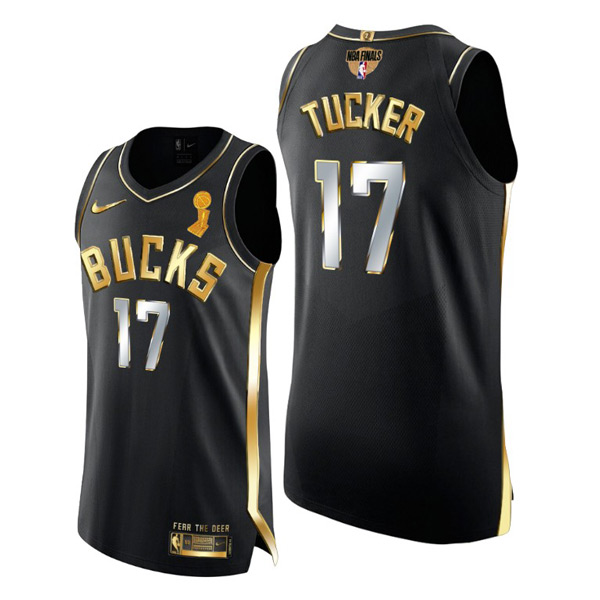 Personalized Men’s P.J. Tucker Milwaukee Bucks 2021 NBA Finals Champions Jersey