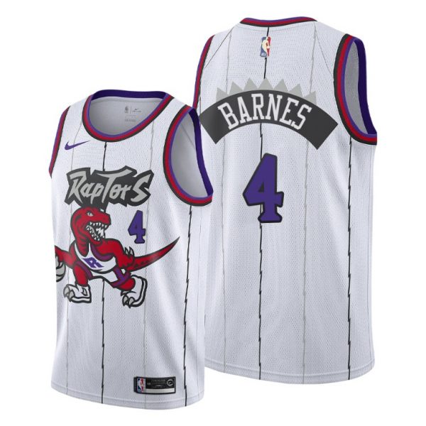 Personalized Men’s Scottie Barnes Toronto Raptors 2021 NBA Draft Jersey White Classic