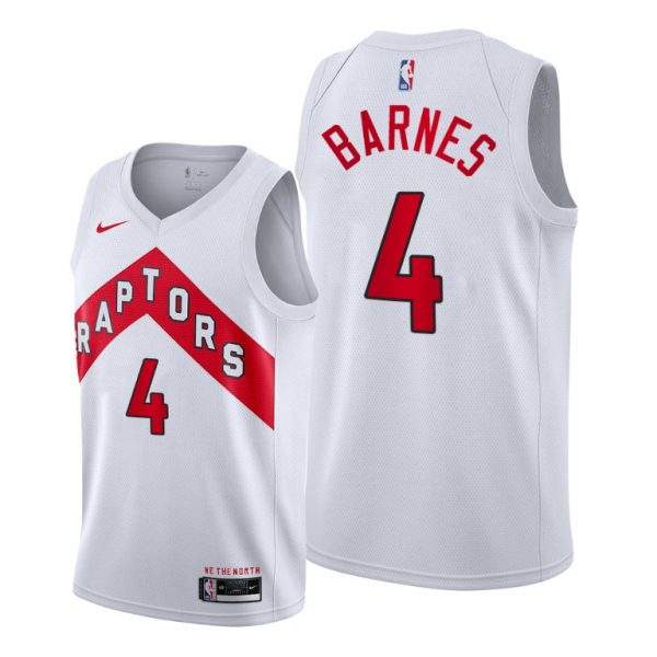 Personalized Men’s Scottie Barnes Toronto Raptors 2021 NBA Draft Jersey White Association