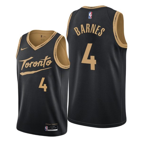 Personalized Men’s Scottie Barnes Toronto Raptors 2021 NBA Draft Jersey Black