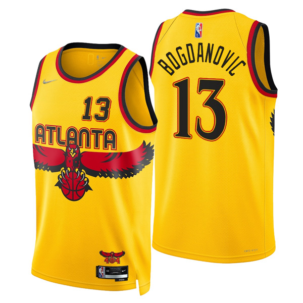 Personalized Men’s Bogdan Bogdanovic Atlanta Hawks 75th Anniversary Diamond Jersey