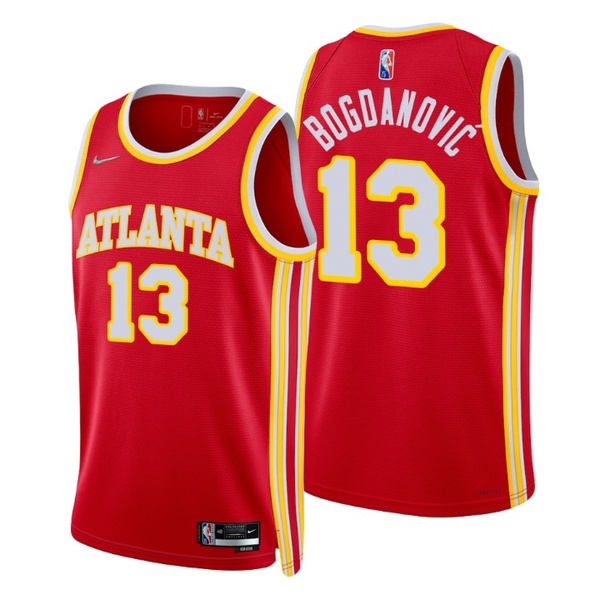 Personalized Men’s Bogdan Bogdanovic Atlanta Hawks 75th Anniversary Diamond Jersey